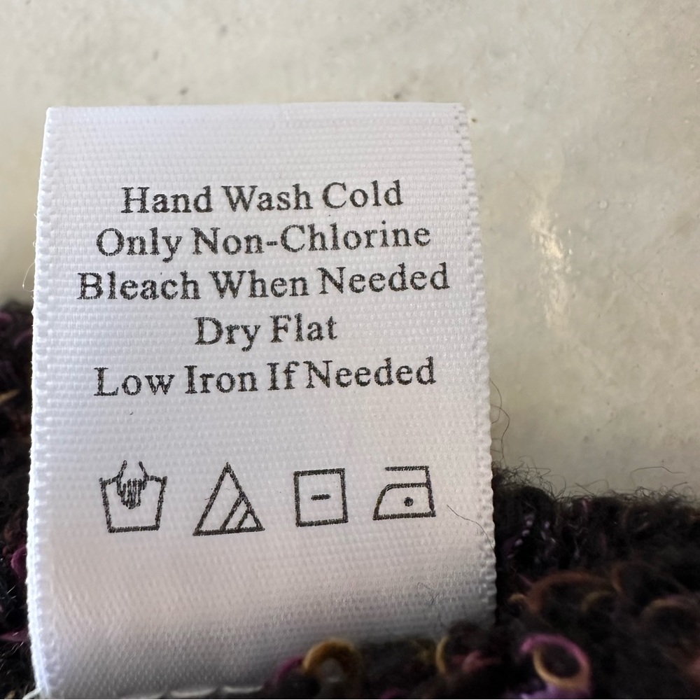 Coldwater Creek fringe trimmed purple cardigan - Picture 5 of 6